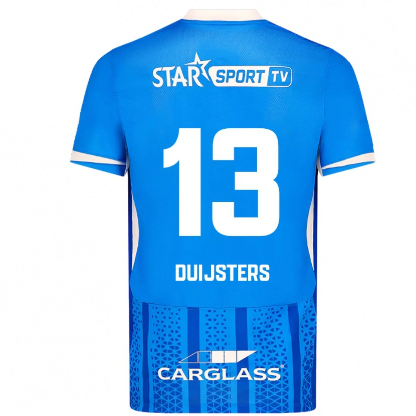 Danxen Mujer Camiseta Gwen Duijsters #13 Azul Blanco 1ª Equipación 2025/26 La Camisa México