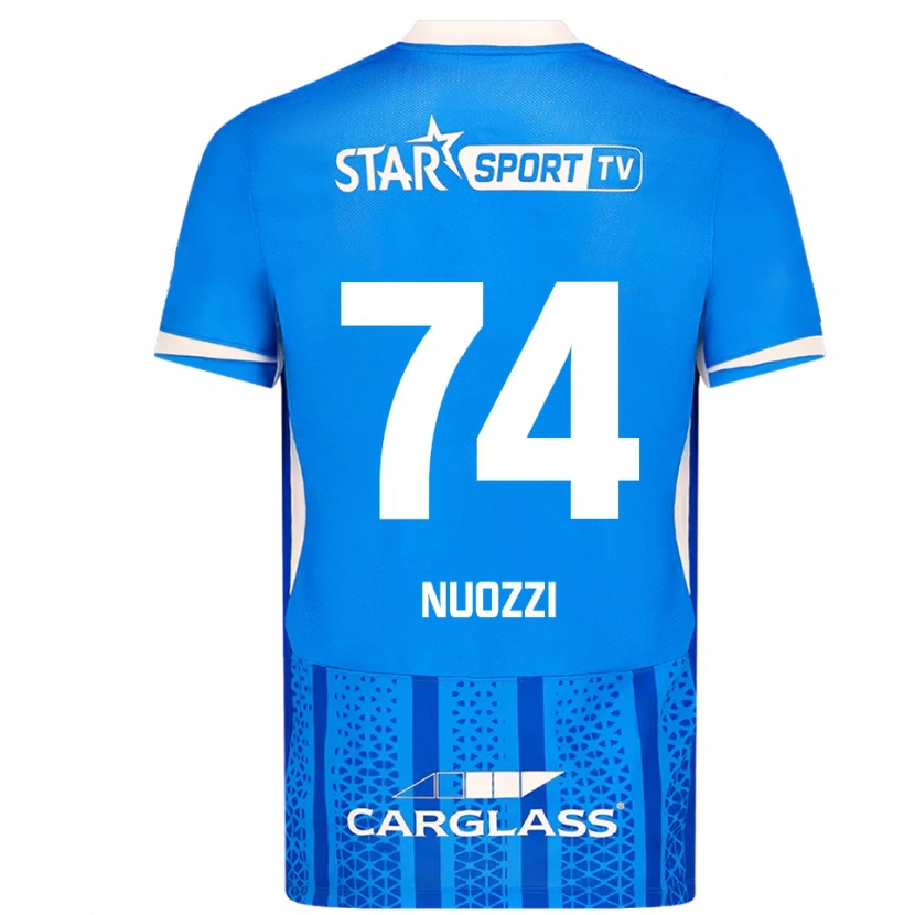 Danxen Mujer Camiseta Cédric Nuozzi #74 Azul Blanco 1ª Equipación 2025/26 La Camisa México