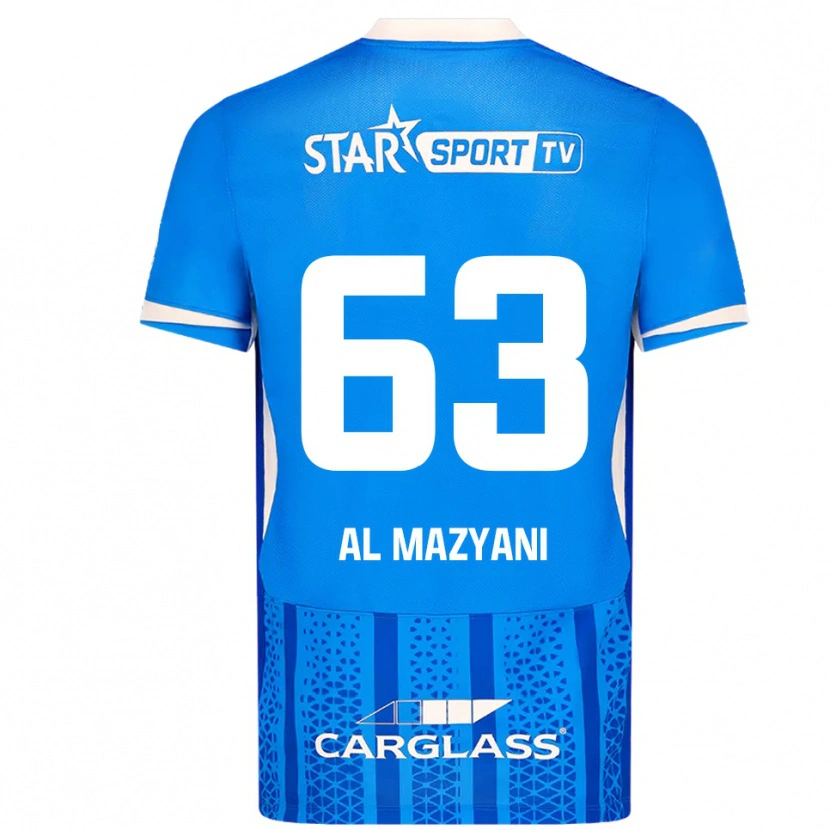 Danxen Mujer Camiseta Faissal Al Mazyani #63 Azul Blanco 1ª Equipación 2025/26 La Camisa México
