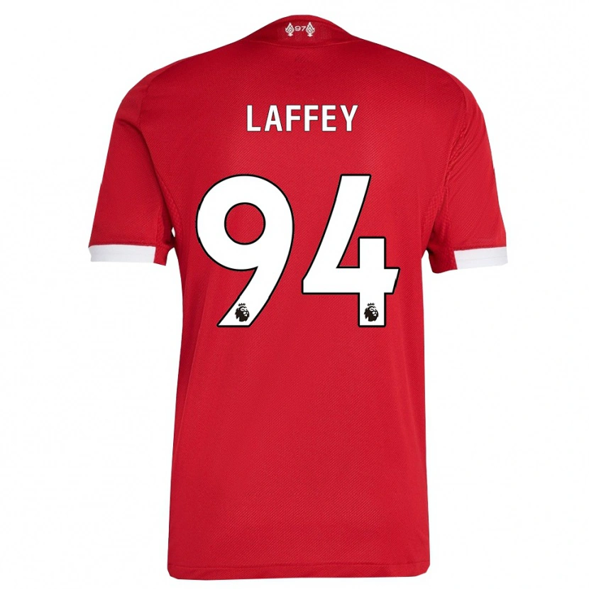 Danxen Mujer Camiseta Michael Laffey #94 Rojo Blanco 1ª Equipación 2025/26 La Camisa México