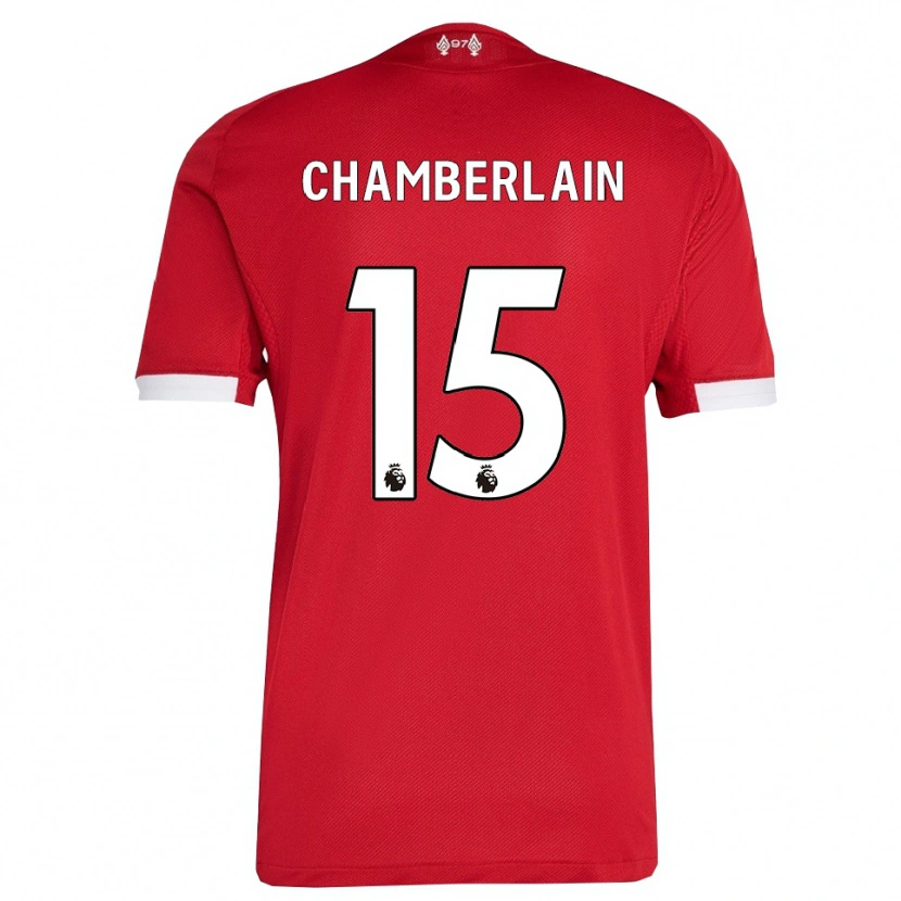 Danxen Mujer Camiseta Alex Oxlade Chamberlain #15 Rojo Blanco 1ª Equipación 2025/26 La Camisa México