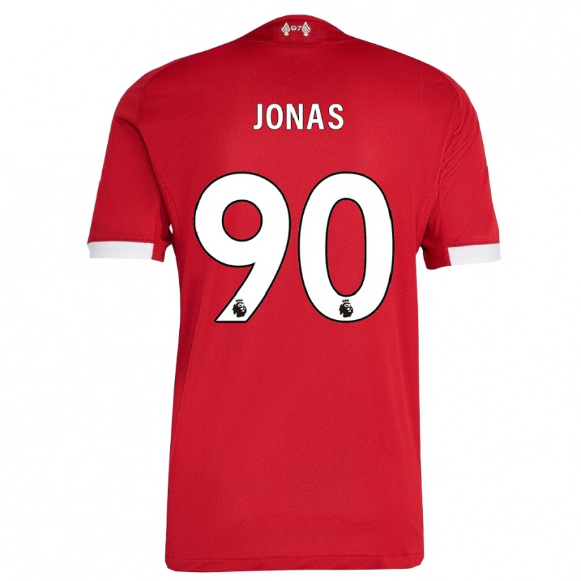 Danxen Mujer Camiseta Lee Jonas #90 Rojo Blanco 1ª Equipación 2025/26 La Camisa México