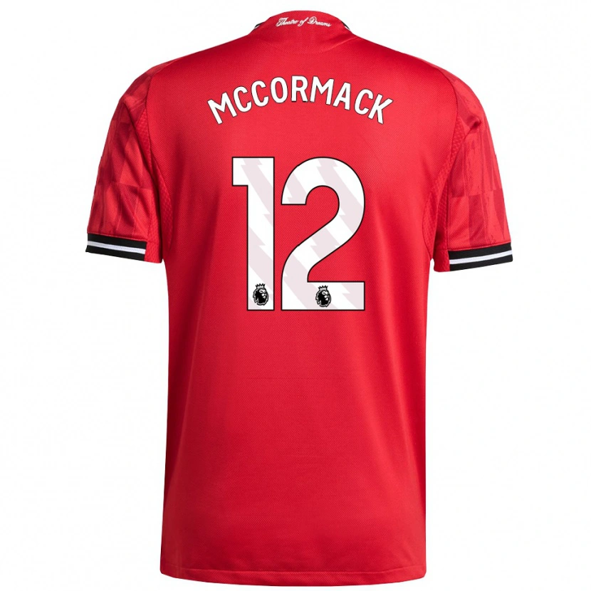 Danxen Mujer Camiseta Rafe Mccormack #12 Rojo Negro Blanco 1ª Equipación 2025/26 La Camisa México