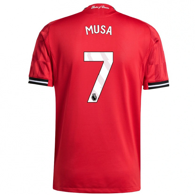 Danxen Mujer Camiseta Victor Musa #7 Rojo Negro Blanco 1ª Equipación 2025/26 La Camisa México