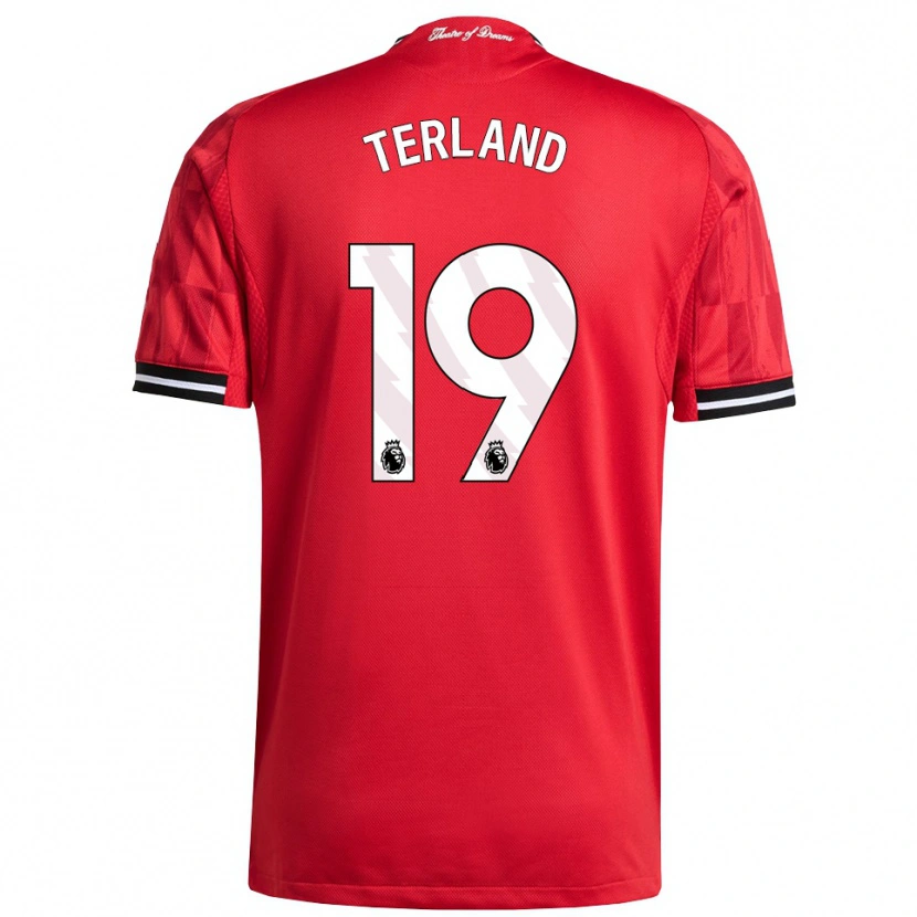Danxen Mujer Camiseta Elisabeth Terland #19 Rojo Negro Blanco 1ª Equipación 2025/26 La Camisa México