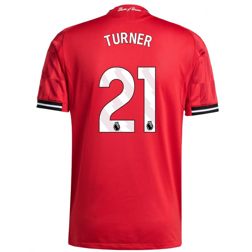 Danxen Mujer Camiseta Millie Turner #21 Rojo Negro Blanco 1ª Equipación 2025/26 La Camisa México