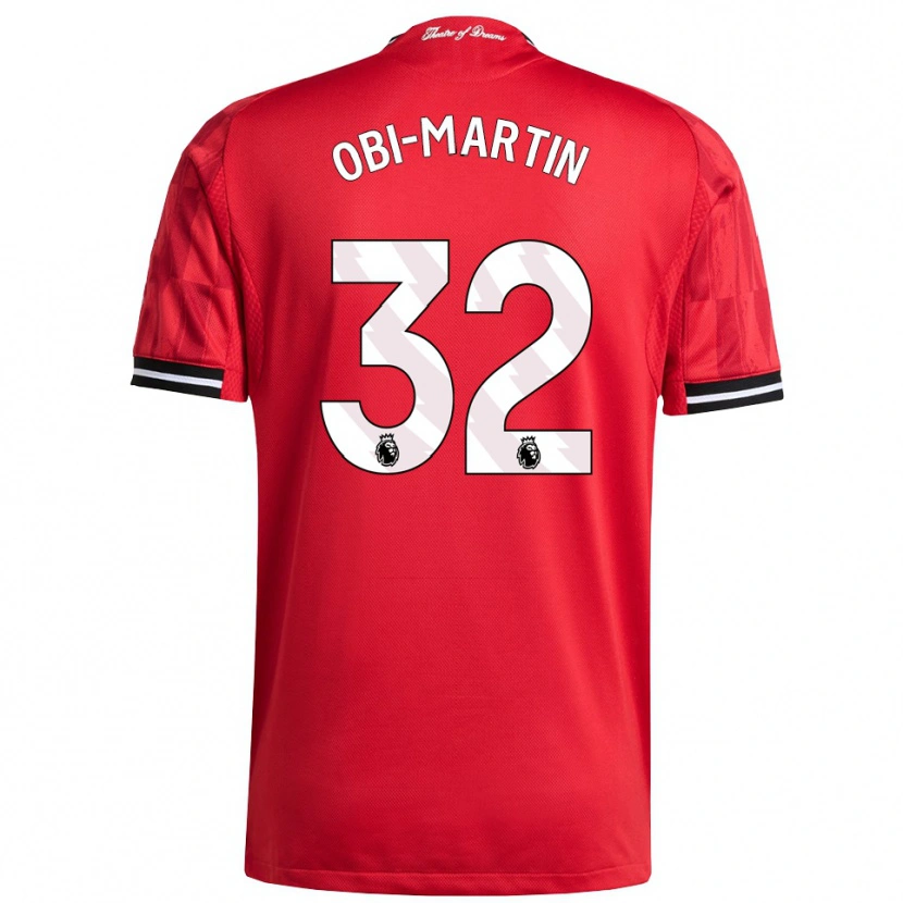 Danxen Mujer Camiseta Chido Obi #32 Rojo Negro Blanco 1ª Equipación 2025/26 La Camisa México