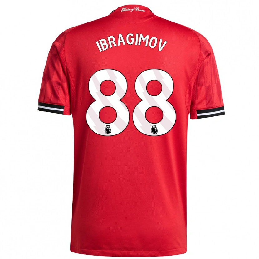 Danxen Mujer Camiseta Amir Ibragimov #88 Rojo Negro Blanco 1ª Equipación 2025/26 La Camisa México
