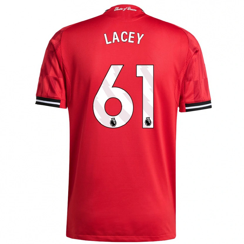 Danxen Mujer Camiseta Shea Lacey #61 Rojo Negro Blanco 1ª Equipación 2025/26 La Camisa México