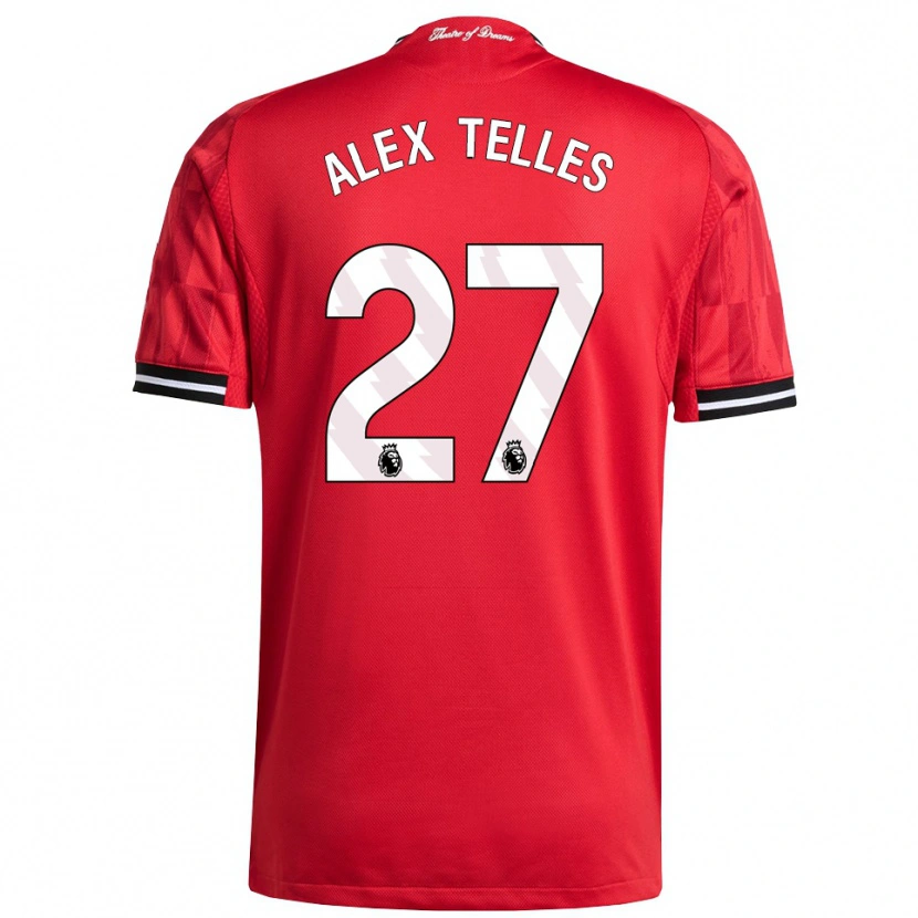 Danxen Mujer Camiseta Alex Nicolao Telles #27 Rojo Negro Blanco 1ª Equipación 2025/26 La Camisa México