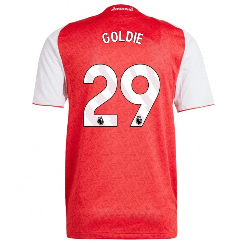 Danxen Mujer Camiseta Teyah Goldie #29 Rojo Blanco 1ª Equipación 2025/26 La Camisa México