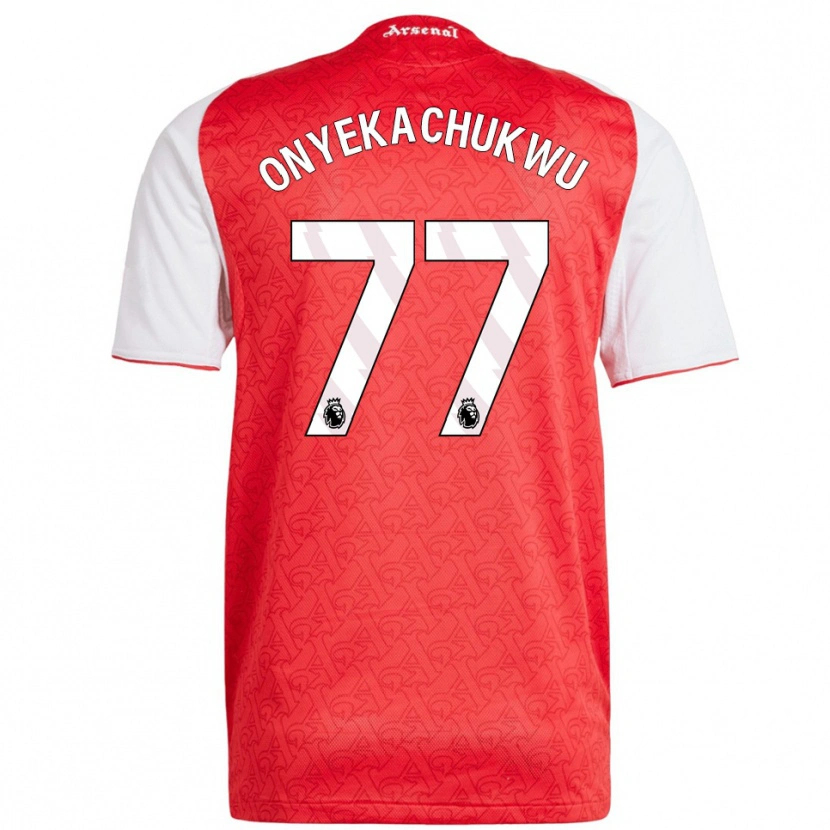 Danxen Mujer Camiseta Samuel Onyekachukwu #77 Rojo Blanco 1ª Equipación 2025/26 La Camisa México