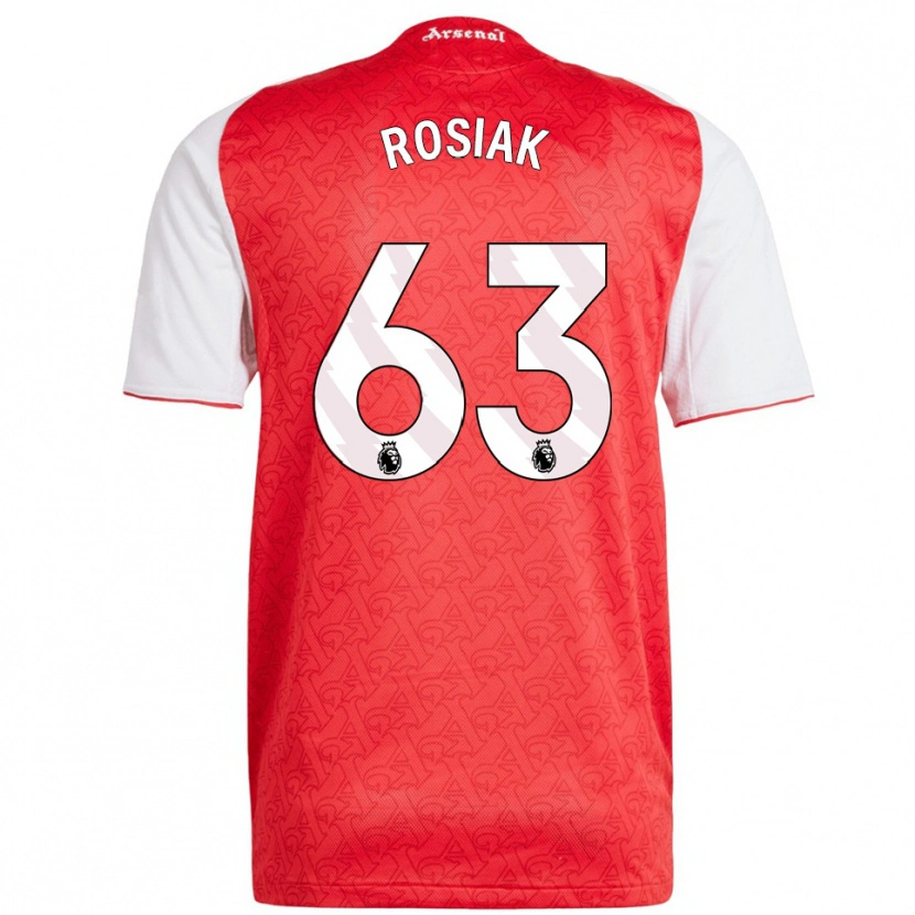 Danxen Mujer Camiseta Michal Rosiak #63 Rojo Blanco 1ª Equipación 2025/26 La Camisa México