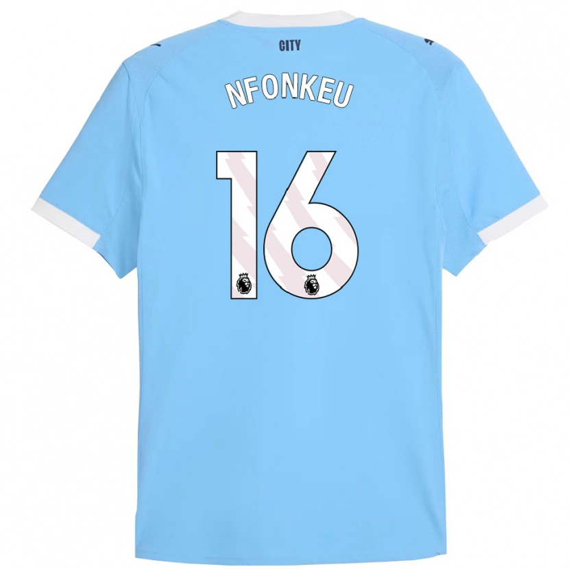 Danxen Mujer Camiseta Brooklyn Nfonkeu #16 Celeste Blanco 1ª Equipación 2025/26 La Camisa México
