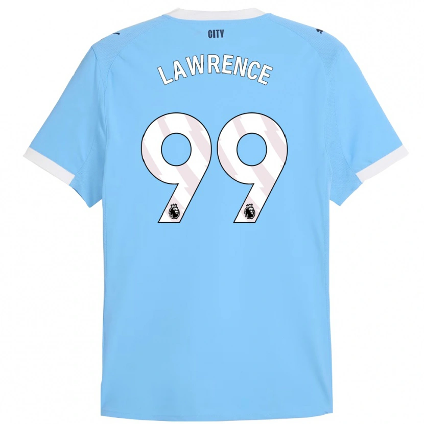Danxen Mujer Camiseta Emilio Lawrence #99 Celeste Blanco 1ª Equipación 2025/26 La Camisa México