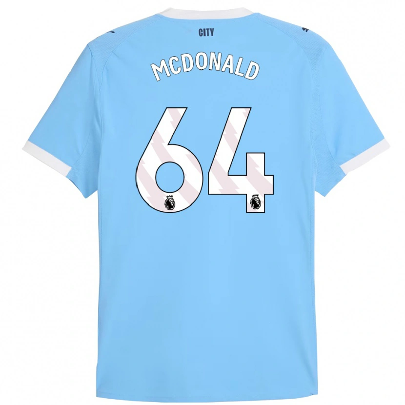 Danxen Mujer Camiseta Rowan Mcdonald #64 Celeste Blanco 1ª Equipación 2025/26 La Camisa México