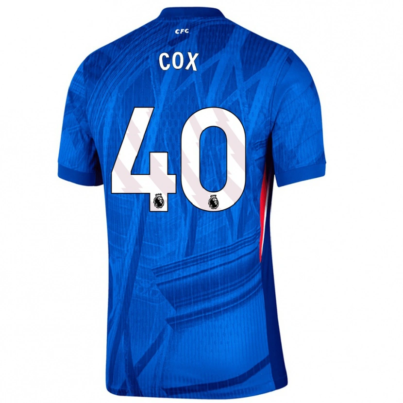 Danxen Mujer Camiseta Katie Cox #40 Azul Blanco 1ª Equipación 2025/26 La Camisa México