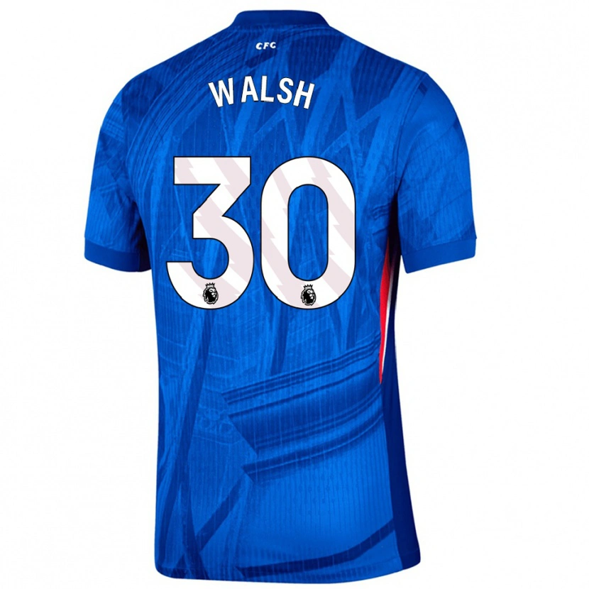 Danxen Mujer Camiseta Keira Walsh #30 Azul Blanco 1ª Equipación 2025/26 La Camisa México