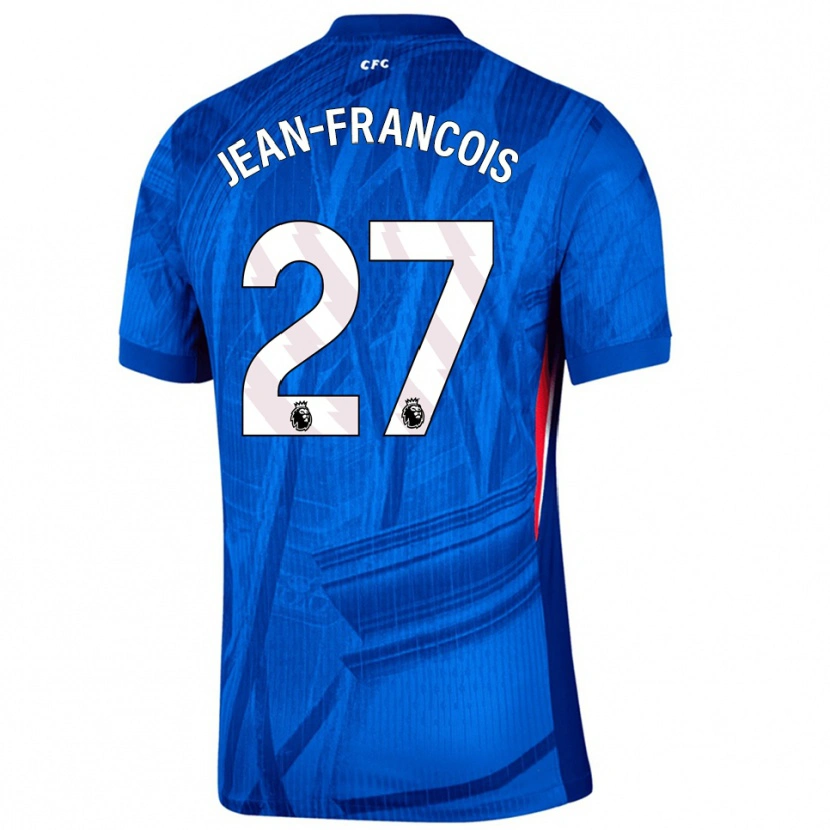 Danxen Mujer Camiseta Oriane Jean-Francois #27 Azul Blanco 1ª Equipación 2025/26 La Camisa México