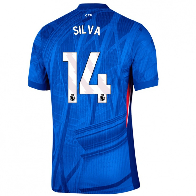 Danxen Mujer Camiseta Isago Silva #14 Azul Blanco 1ª Equipación 2025/26 La Camisa México