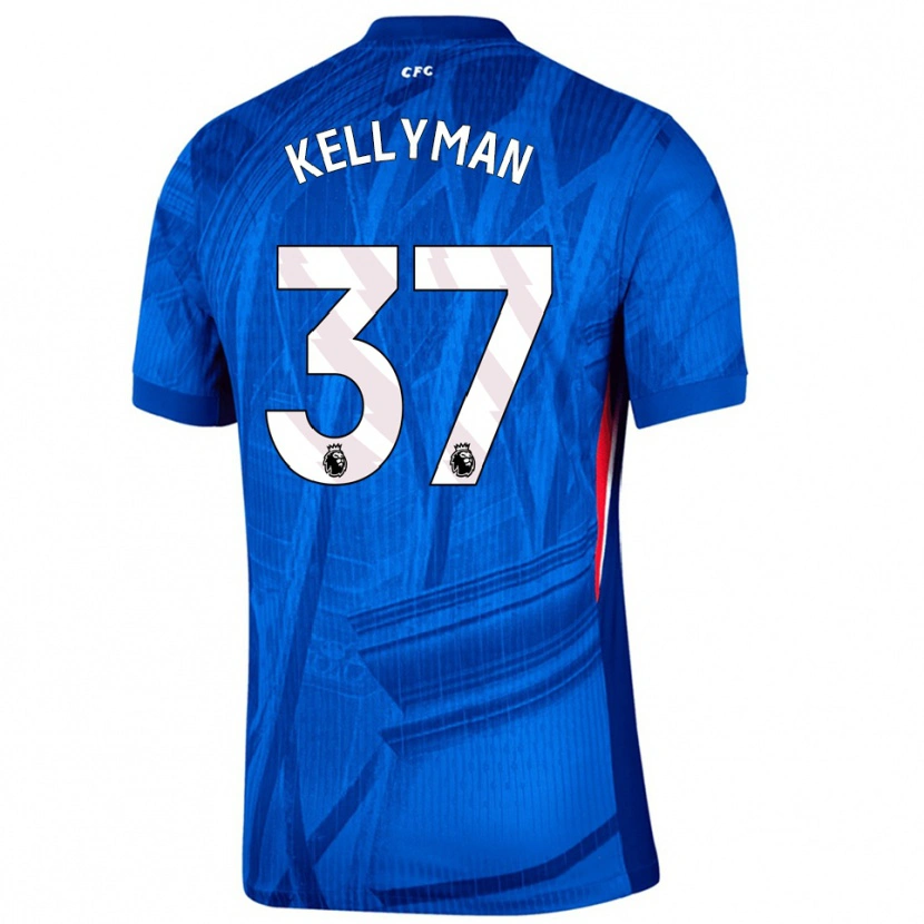 Danxen Mujer Camiseta Omari Kellyman #37 Azul Blanco 1ª Equipación 2025/26 La Camisa México