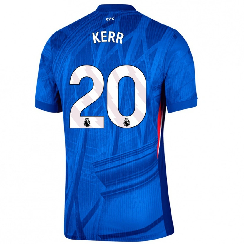 Danxen Mujer Camiseta Sam Kerr #20 Azul Blanco 1ª Equipación 2025/26 La Camisa México
