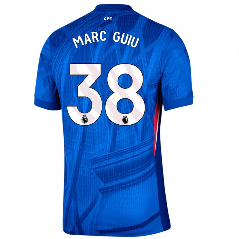 Danxen Mujer Camiseta Marc Guiu #38 Azul Blanco 1ª Equipación 2025/26 La Camisa México