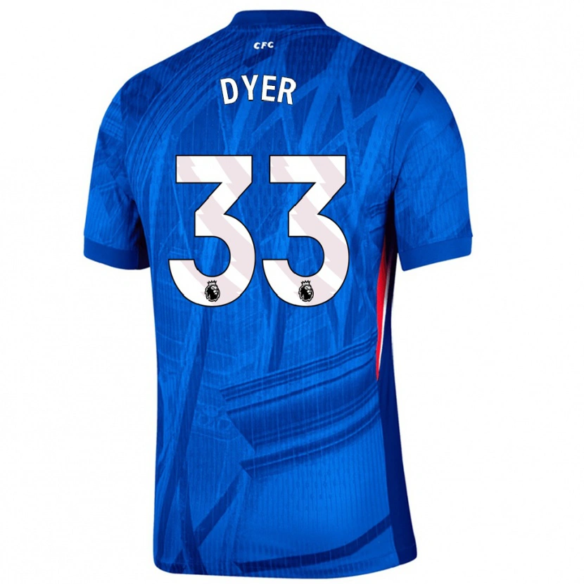 Danxen Mujer Camiseta Kiano Dyer #33 Azul Blanco 1ª Equipación 2025/26 La Camisa México