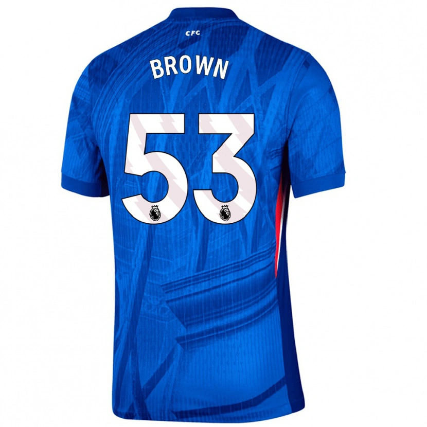 Danxen Mujer Camiseta Lola Brown #53 Azul Blanco 1ª Equipación 2025/26 La Camisa México