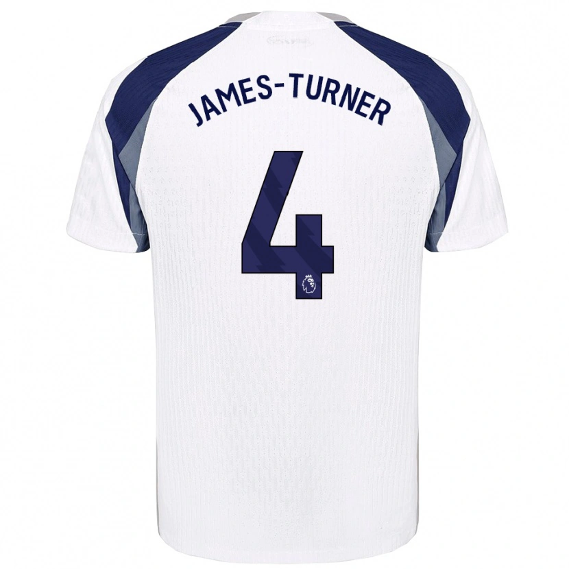 Danxen Mujer Camiseta Amy James-Turner #4 Blanco Marino 1ª Equipación 2025/26 La Camisa México