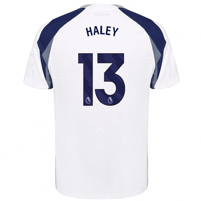 Danxen Mujer Camiseta Micah Haley #13 Blanco Marino 1ª Equipación 2025/26 La Camisa México