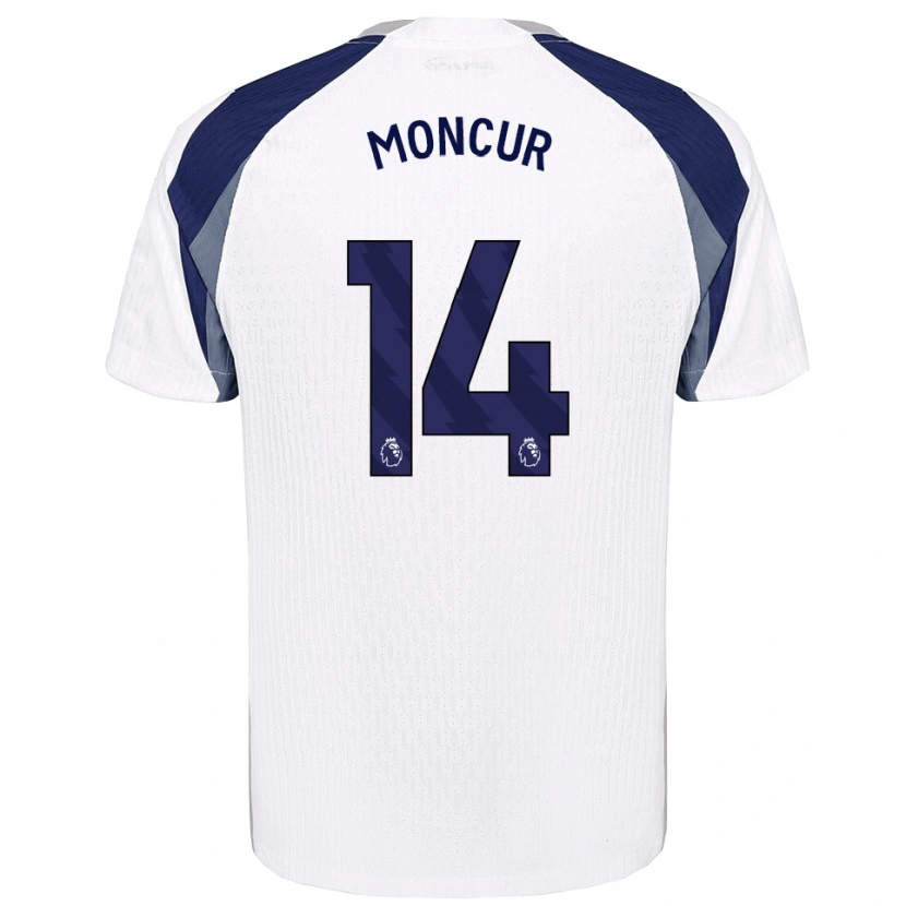 Danxen Mujer Camiseta Ronny Moncur #14 Blanco Marino 1ª Equipación 2025/26 La Camisa México