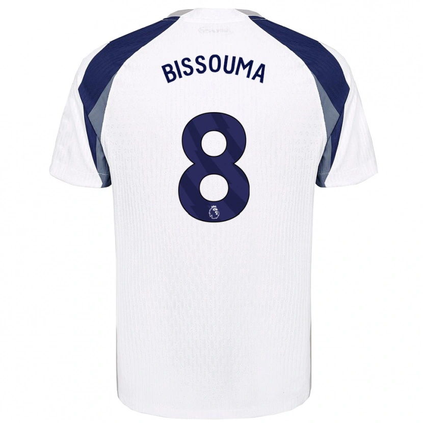 Danxen Mujer Camiseta Yves Bissouma #8 Blanco Marino 1ª Equipación 2025/26 La Camisa México
