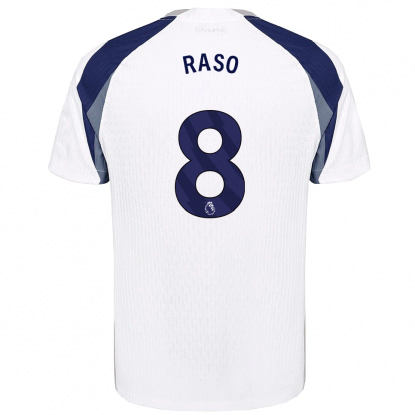 Danxen Mujer Camiseta Hayley Raso #8 Blanco Marino 1ª Equipación 2025/26 La Camisa México
