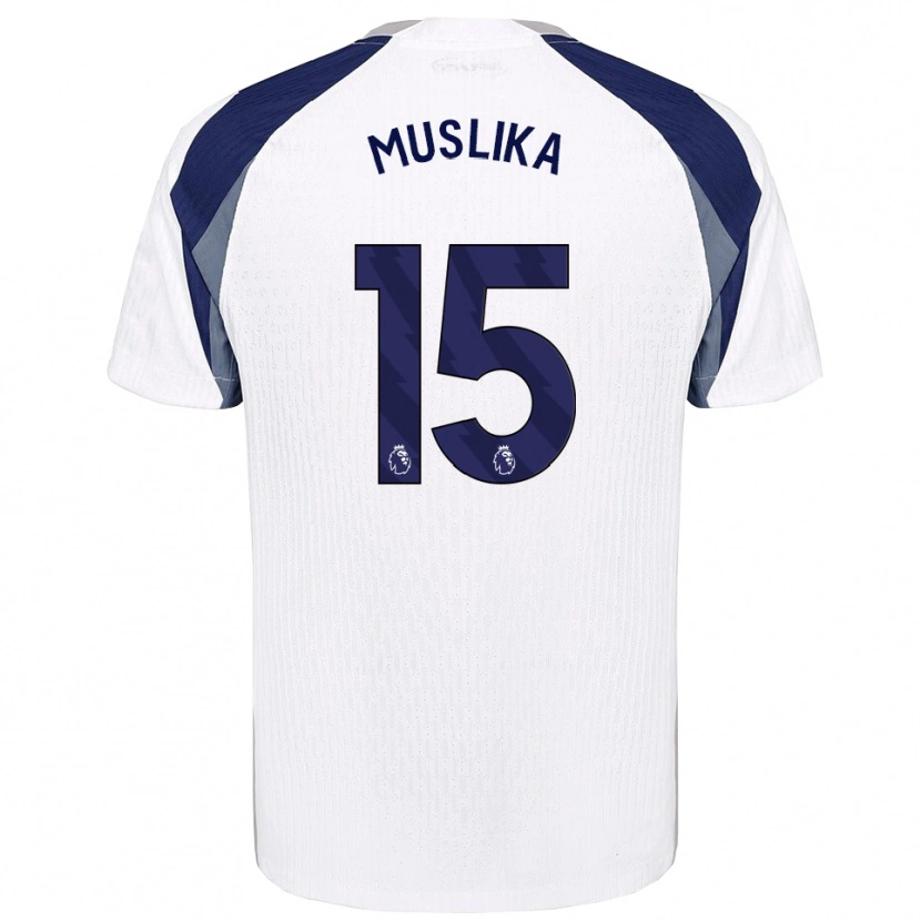Danxen Mujer Camiseta Armend Muslika #15 Blanco Marino 1ª Equipación 2025/26 La Camisa México