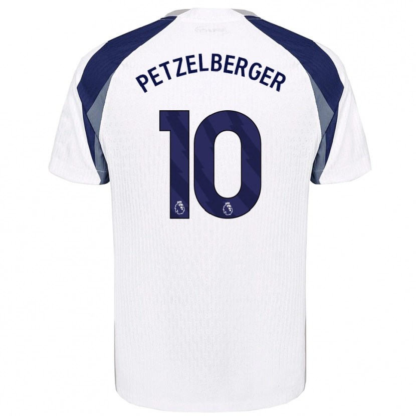 Danxen Mujer Camiseta Ramona Petzelberger #10 Blanco Marino 1ª Equipación 2025/26 La Camisa México