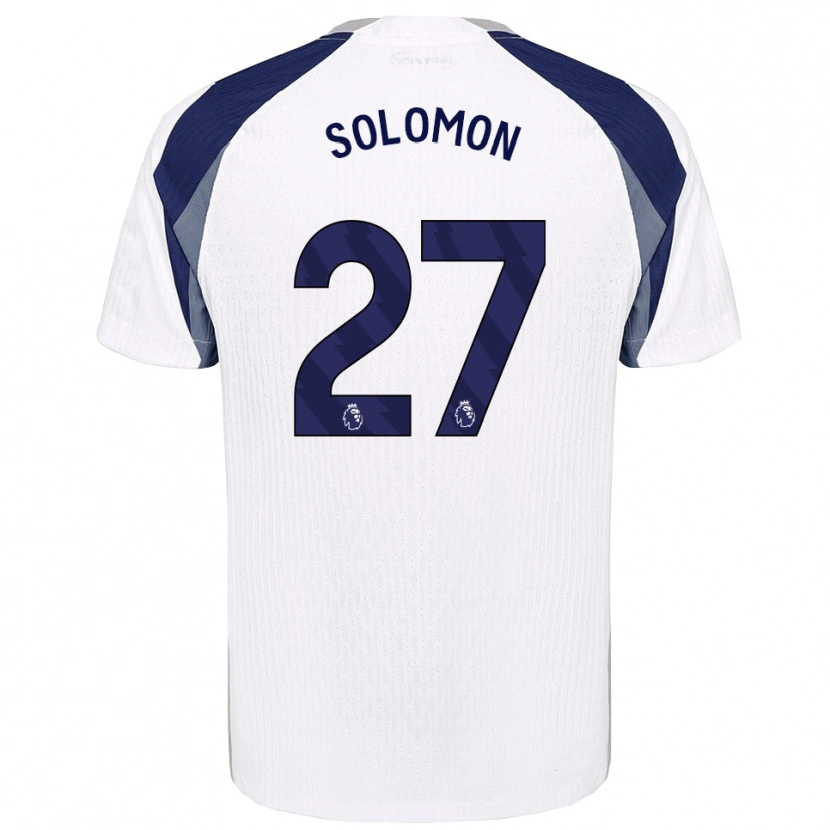 Danxen Mujer Camiseta Manor Solomon #27 Blanco Marino 1ª Equipación 2025/26 La Camisa México