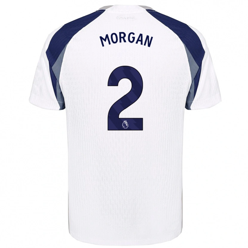 Danxen Mujer Camiseta Esther Morgan #2 Blanco Marino 1ª Equipación 2025/26 La Camisa México