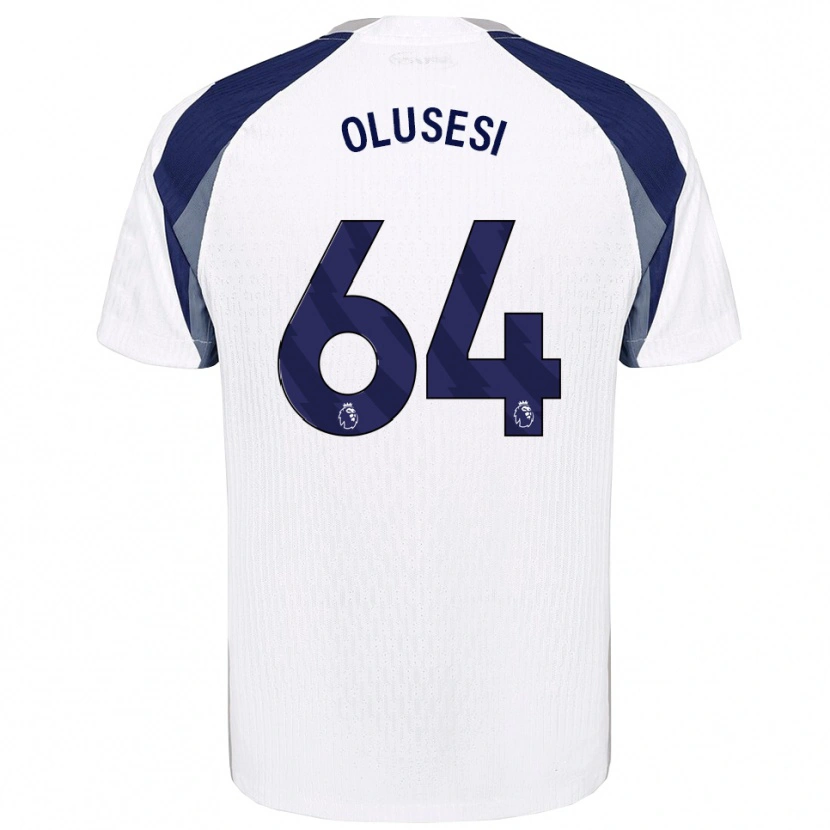 Danxen Mujer Camiseta Callum Olusesi #64 Blanco Marino 1ª Equipación 2025/26 La Camisa México