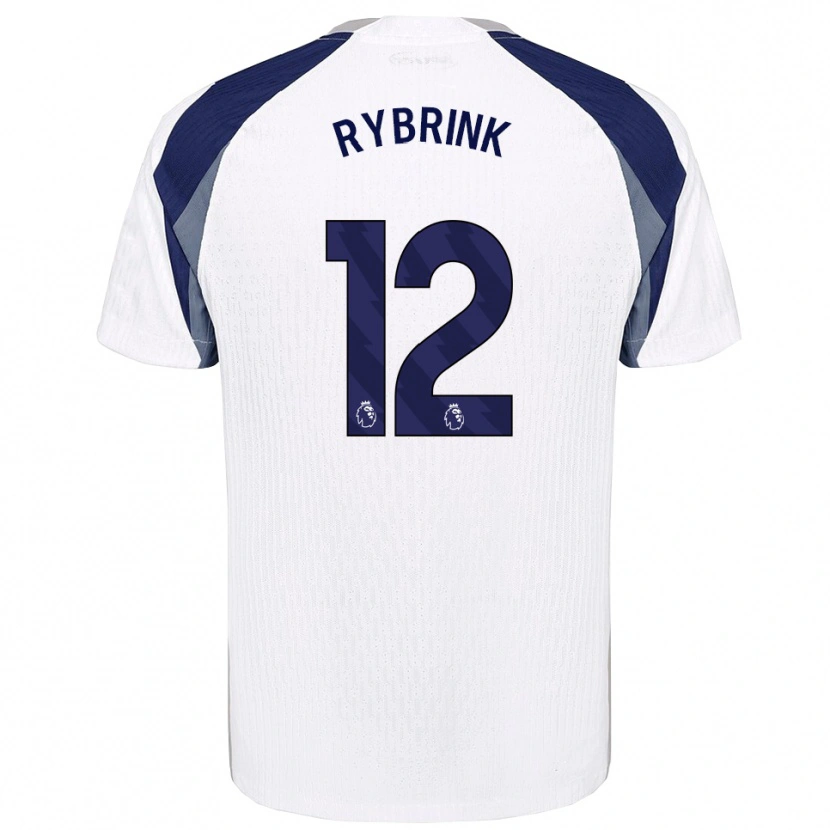 Danxen Mujer Camiseta Josefine Rybrink #12 Blanco Marino 1ª Equipación 2025/26 La Camisa México