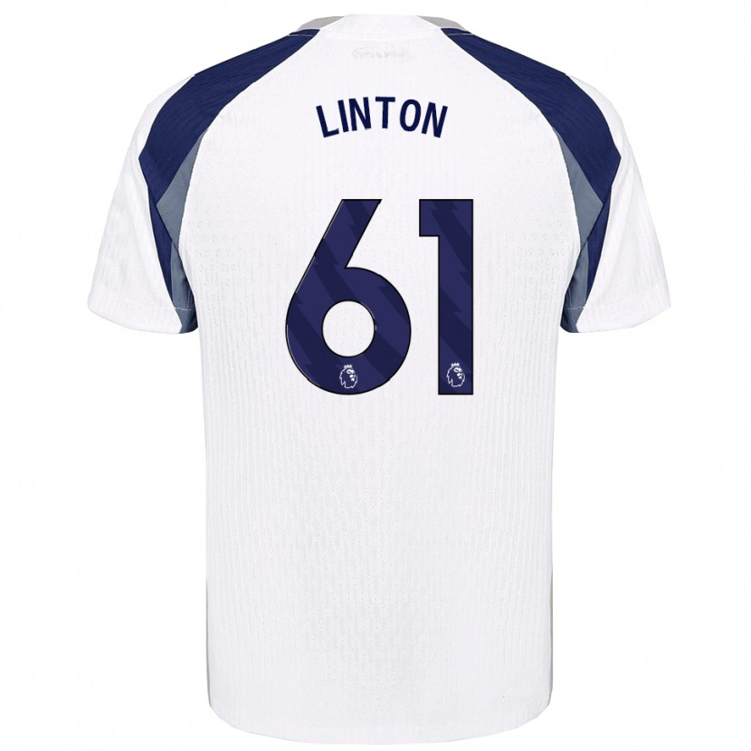 Danxen Mujer Camiseta Jahziah Linton #61 Blanco Marino 1ª Equipación 2025/26 La Camisa México