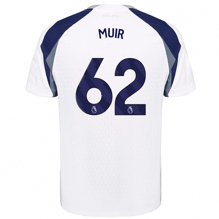 Danxen Mujer Camiseta Marqes Muir #62 Blanco Marino 1ª Equipación 2025/26 La Camisa México