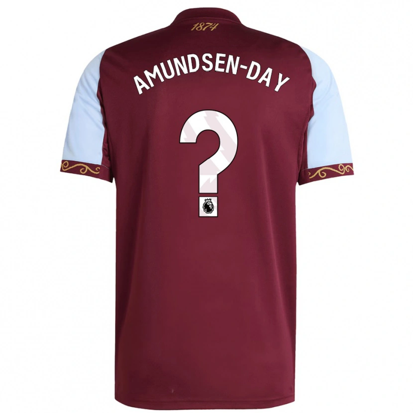Danxen Mujer Camiseta Ethan Amundsen-Day #0 Borgoña Celeste 1ª Equipación 2025/26 La Camisa México