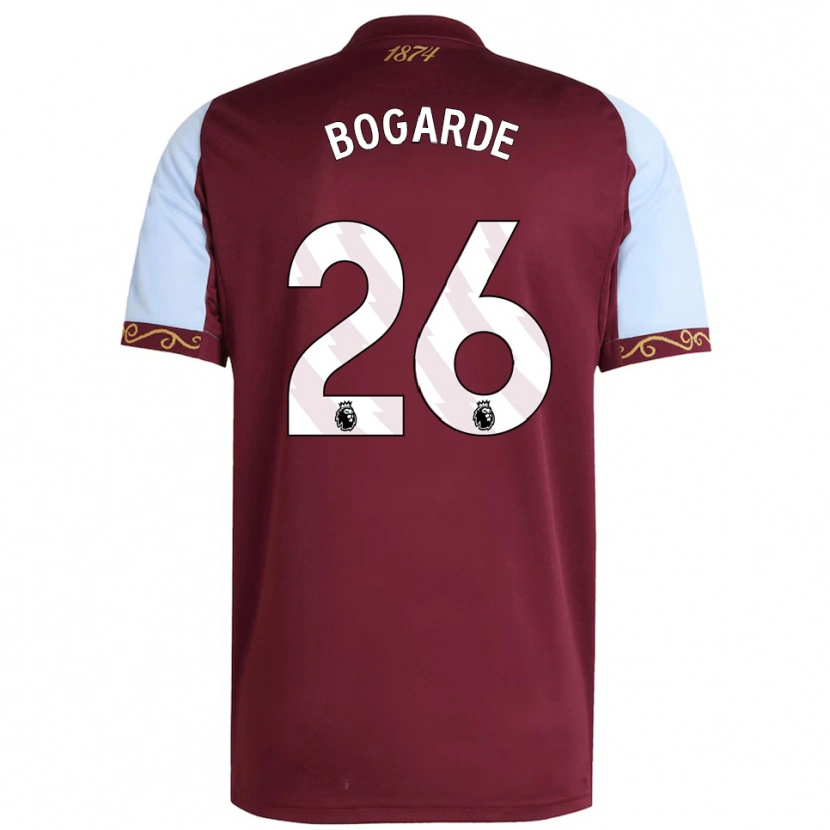 Danxen Mujer Camiseta Lamare Bogarde #26 Borgoña Celeste 1ª Equipación 2025/26 La Camisa México