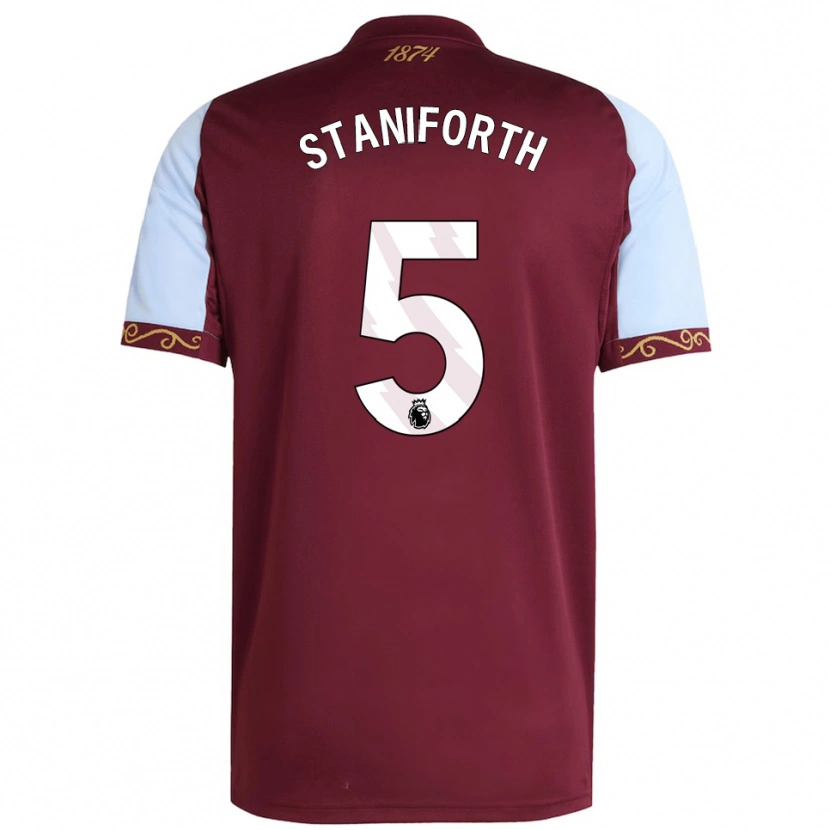 Danxen Mujer Camiseta Lucy Staniforth #5 Borgoña Celeste 1ª Equipación 2025/26 La Camisa México