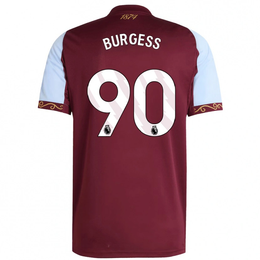 Danxen Mujer Camiseta Woody Burgess #90 Borgoña Celeste 1ª Equipación 2025/26 La Camisa México