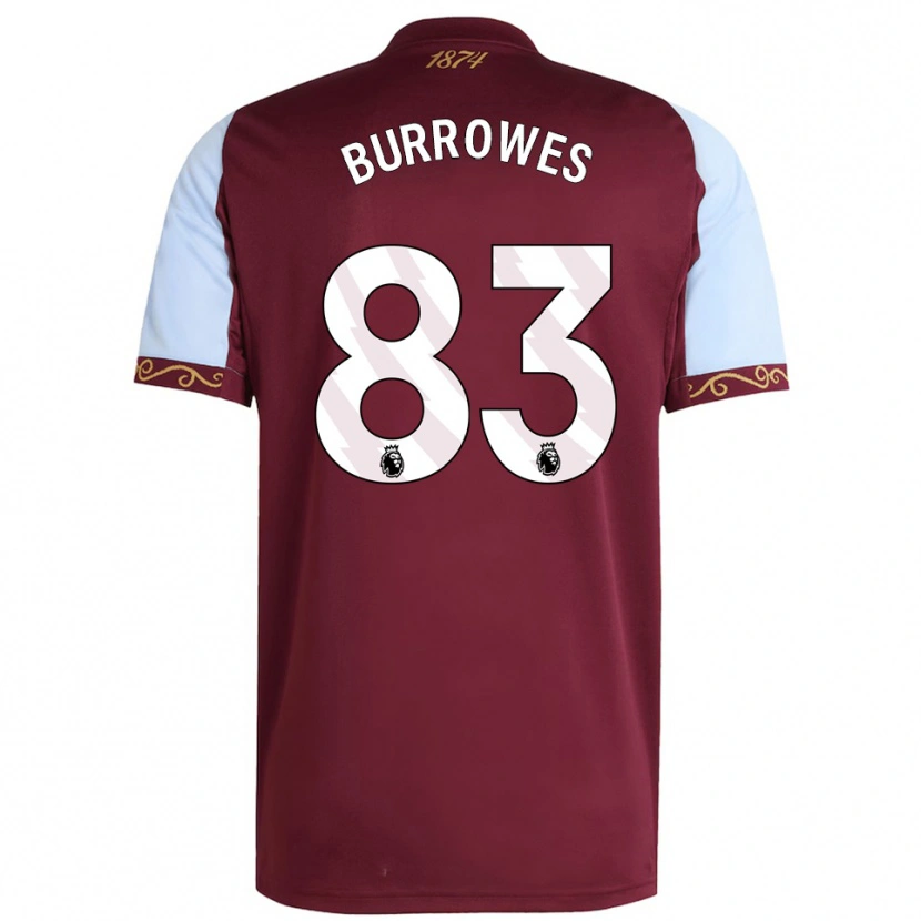 Danxen Mujer Camiseta Bradley Burrowes #83 Borgoña Celeste 1ª Equipación 2025/26 La Camisa México