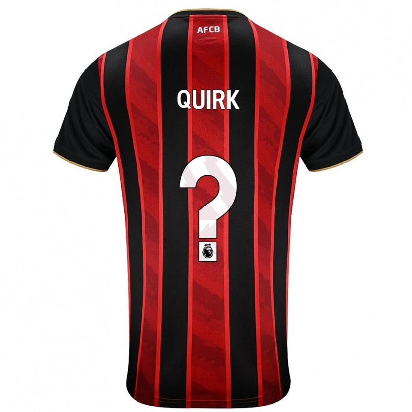 Danxen Mujer Camiseta Sophie Quirk #0 Rojo Negro 1ª Equipación 2025/26 La Camisa México
