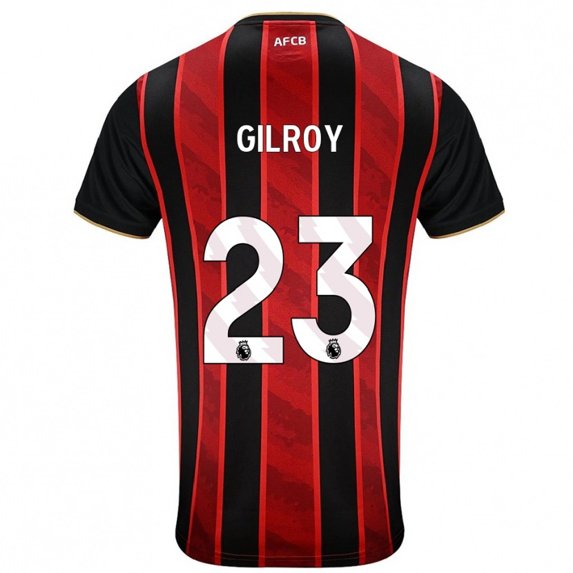 Danxen Mujer Camiseta Chloe Gilroy #23 Rojo Negro 1ª Equipación 2025/26 La Camisa México