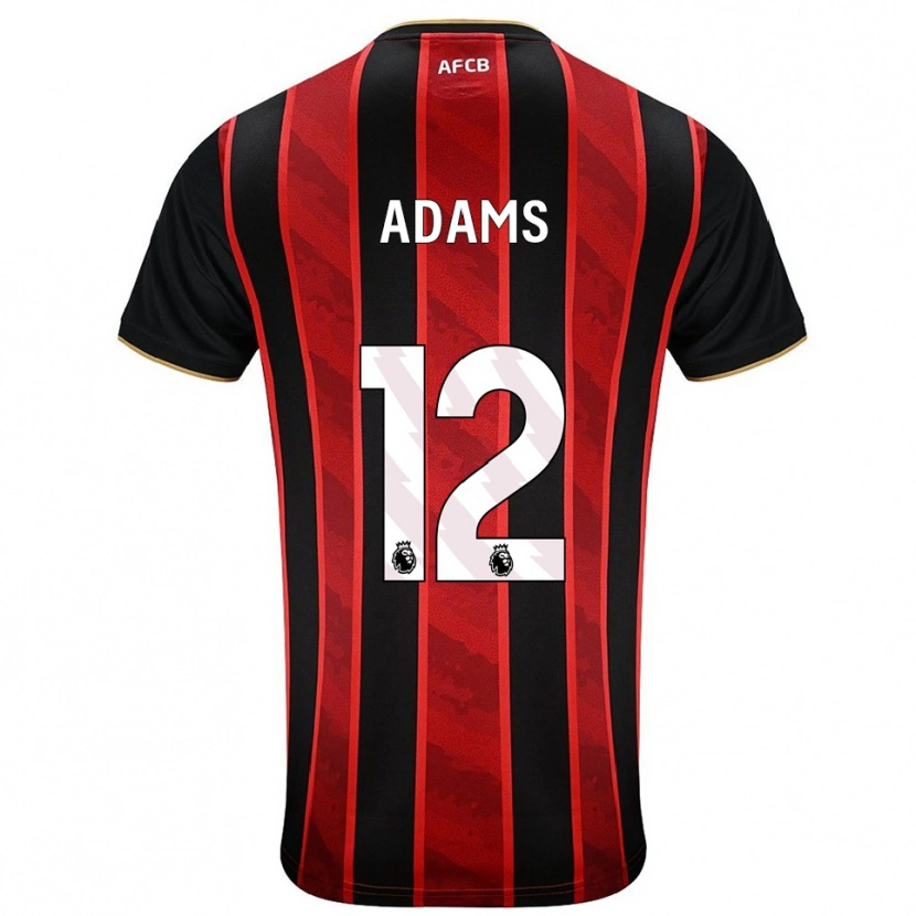 Danxen Mujer Camiseta Tyler Adams #12 Rojo Negro 1ª Equipación 2025/26 La Camisa México